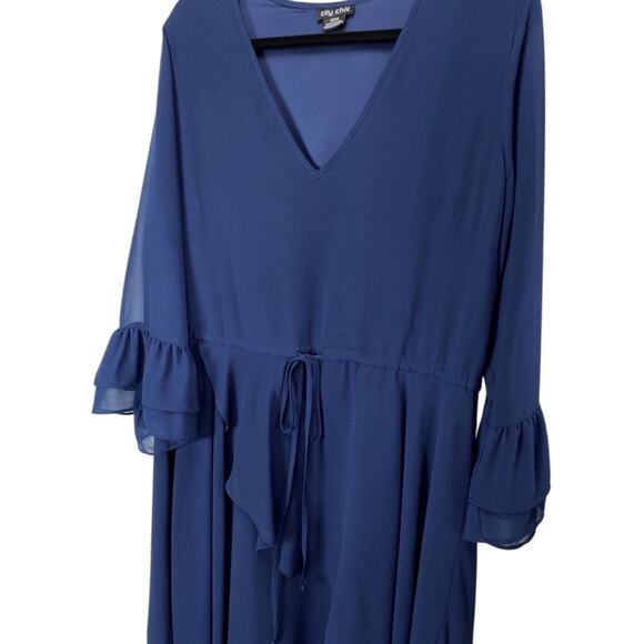 CIty Chic Hidden Treasure Maxi Dress in Navy, Size 14 - Picture 8 of 12